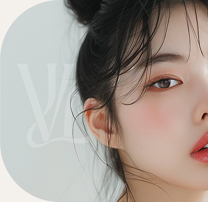 올림머리를 한 여성의 옆얼굴